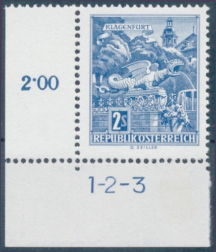 Briefmarke mit Symbolzahl(en)